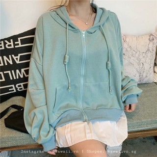 [Có sẵn] Áo khoác form rộng chà bá- Oversized Jacket 3 màu Kawaii (Ảnh thật tớ tự chụp)