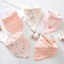 Bộ 5 yếm ăn cotton mềm mại hình tam giác dành cho em bé