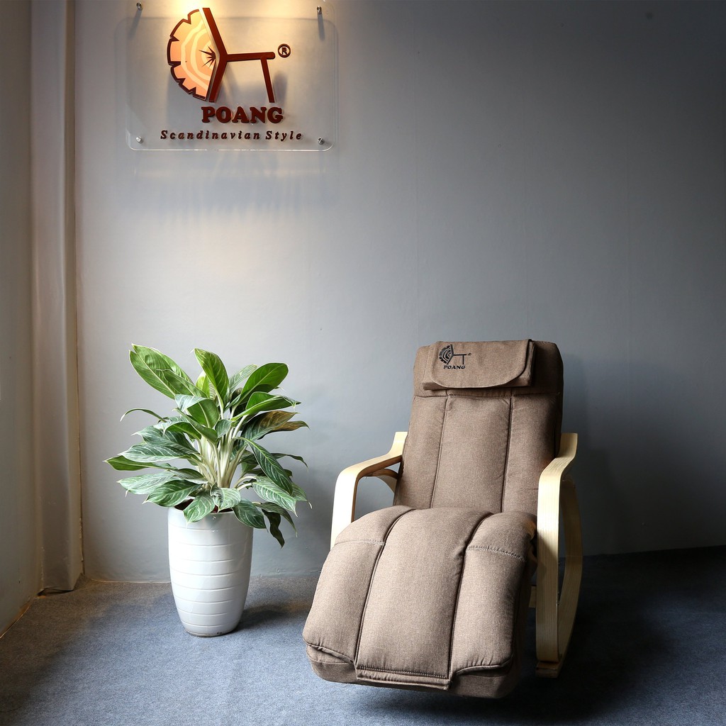 Ảnh Ghế Poang massage - ghế thư giãn bập bênh đệm massage 1
