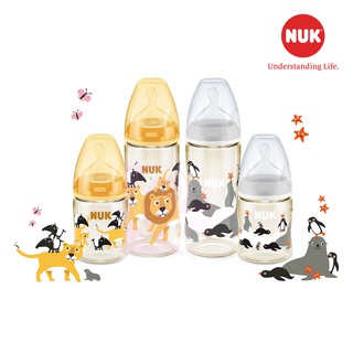 Bình sữa NUK PPSU 150ml núm ti silicone S1-M (Animals)