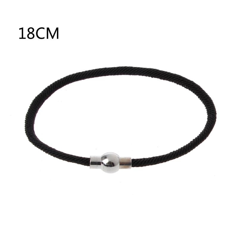 Vòng tay dây bện may mắn phối khóa nam châm xinh xắn