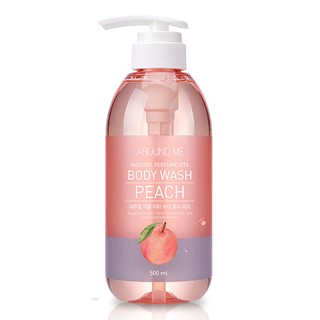 Sữa Tắm Around Me Hương Nước Hoa Dưỡng Ẩm Cơ Thể Hương Đào Vita Body Shower Wash Peach 500ml