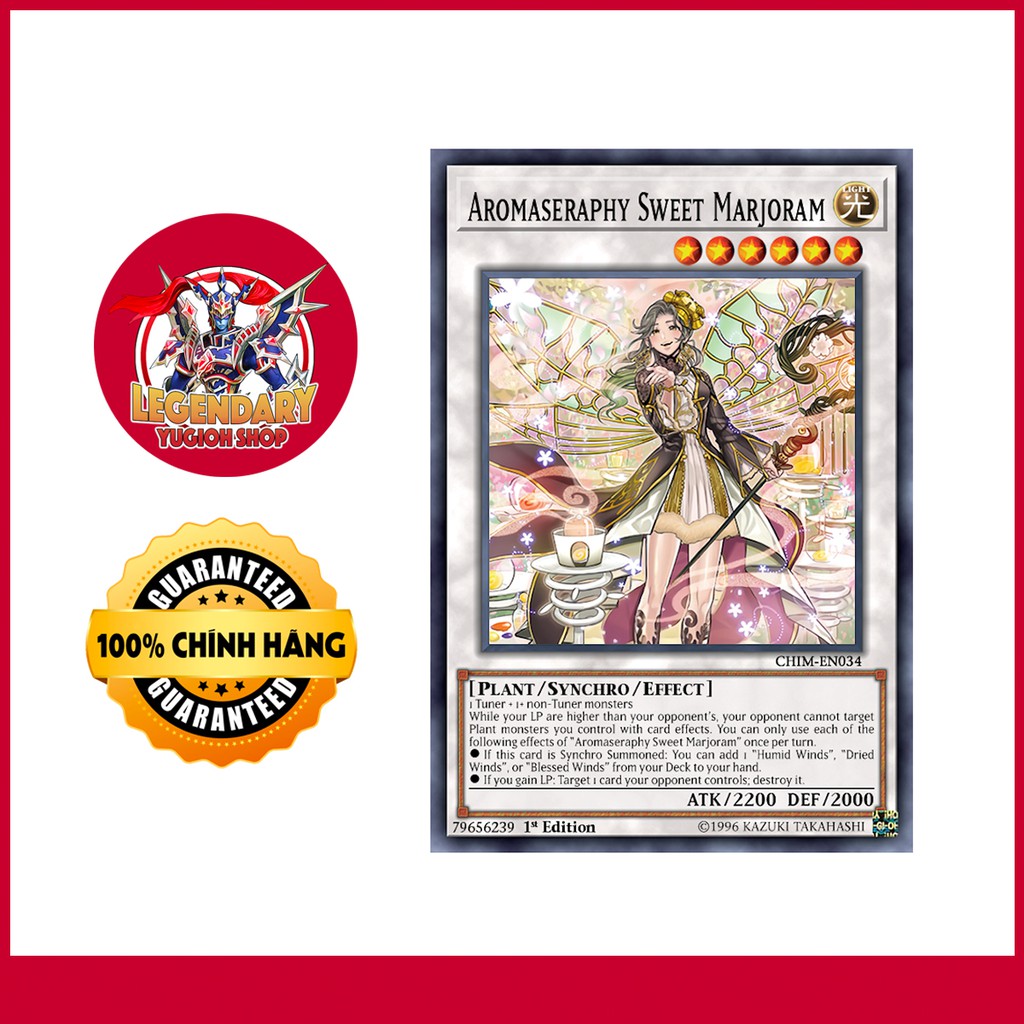 [Thẻ Bài Yugioh Chính Hãng] Aromaseraphy Sweet Marjoram Shopee Việt Nam