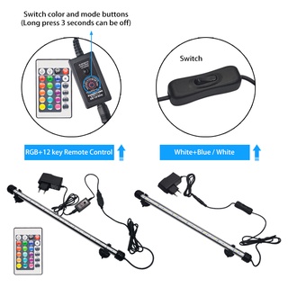 Đèn led rgb Chống Thấm Nước Trang Trí Bể Cá 19-49cm 110v-220v