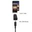 Btsg Điện Thoại Thông Minh Đa Năng Máy Tính Bảng Adapter Mini USB Nữ Sang Loại C Nam Màu Đen