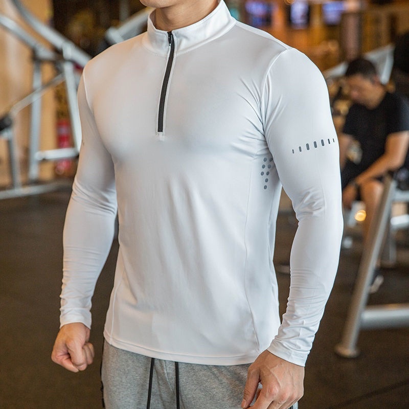 Áo Dài Tay Body Giữ Nhiệt Cổ Trụ Khoá Kéo Gymboss A101