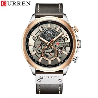 Đồng Hồ Nam Quartz Chính Hãng Curren Da Chống Thấm Nước Đa Chức Năng 8380X