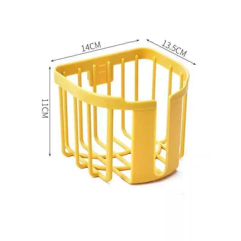 Giỏ treo giấy vệ sinh dán tường nhà tắm tiện lợi, đồ dùng phòng tắm thông minh tiện ích hàng loại 1
