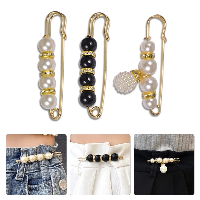 Ảnh Set 3 ghim cài thắt lưng quần AIJOLEN điều chỉnh kích thước chống lộ tiện dụng cho nữ 2