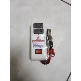 Inverter chuyển điện từ bình ắc quy 12V lên 220V dùng sạc điện thoại, thắp sáng, nguồn phát wifi