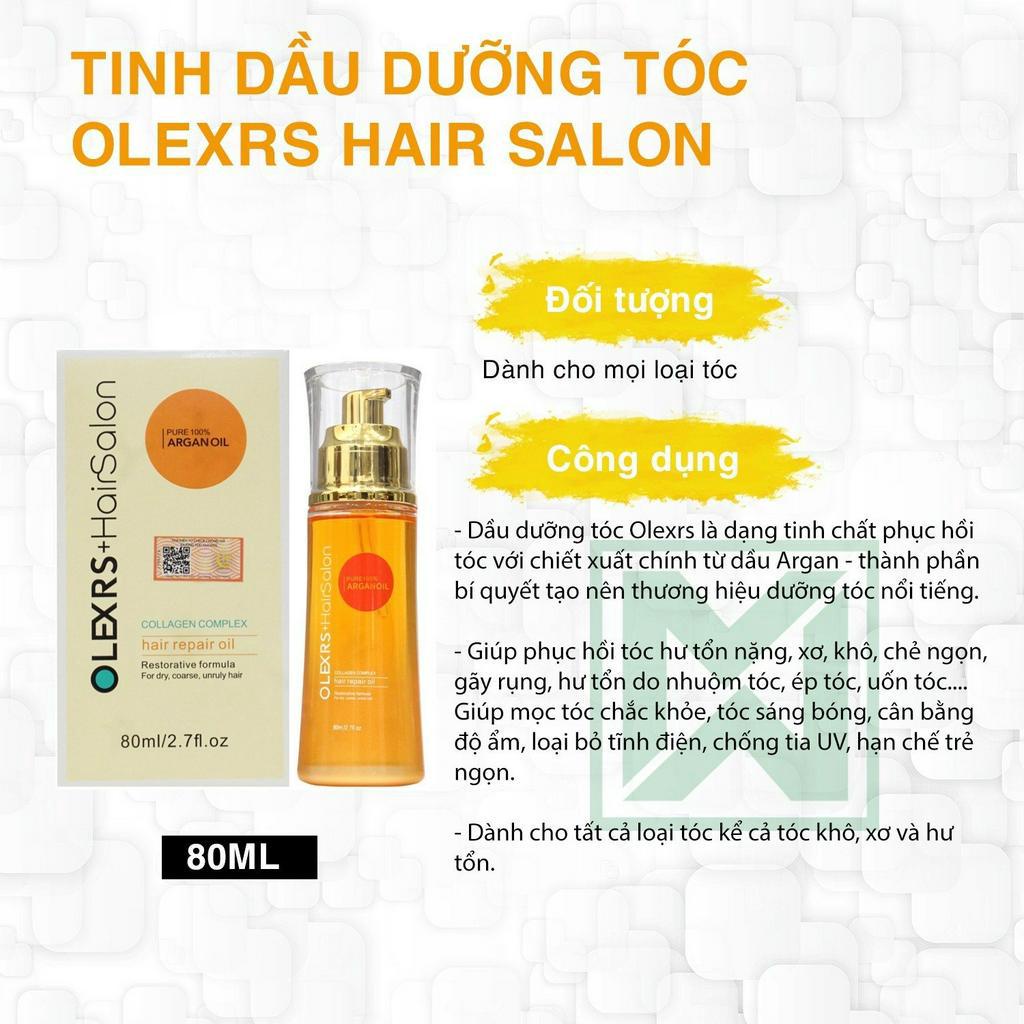 Ảnh Tinh dầu dưỡng tóc phục hồi ngừa trẻ ngọn Olexrs Hair Salon 80ml 2