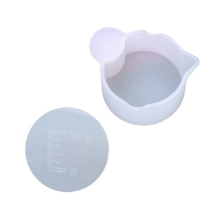 Cốc/ que khuấy bằng silicon trong suốt dùng đúc đồ trang sức diy