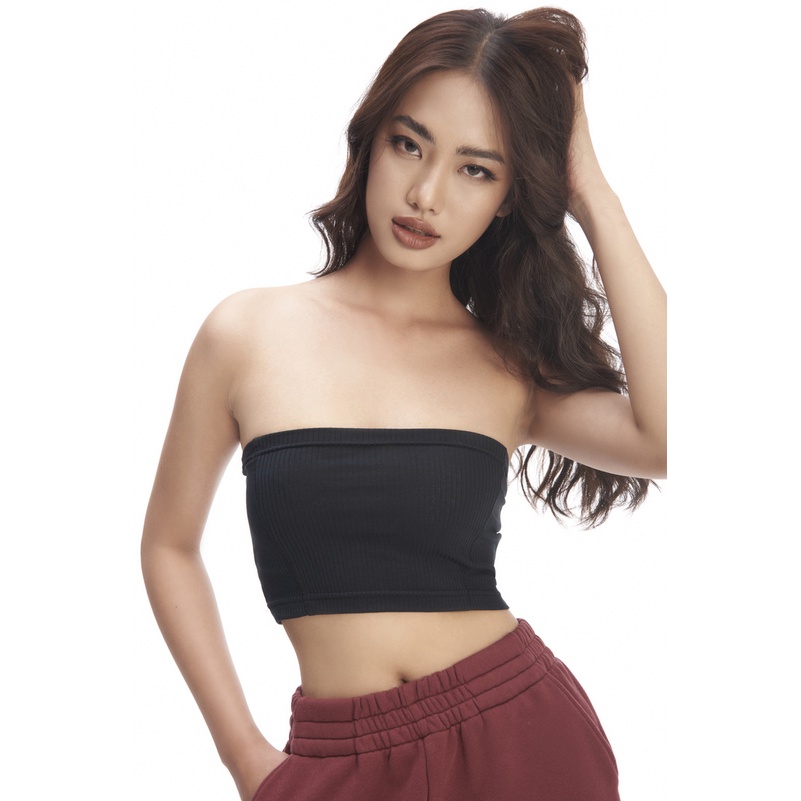 Áo ống nữ vải thun co giãn, là min – KNIT TUBE TOP