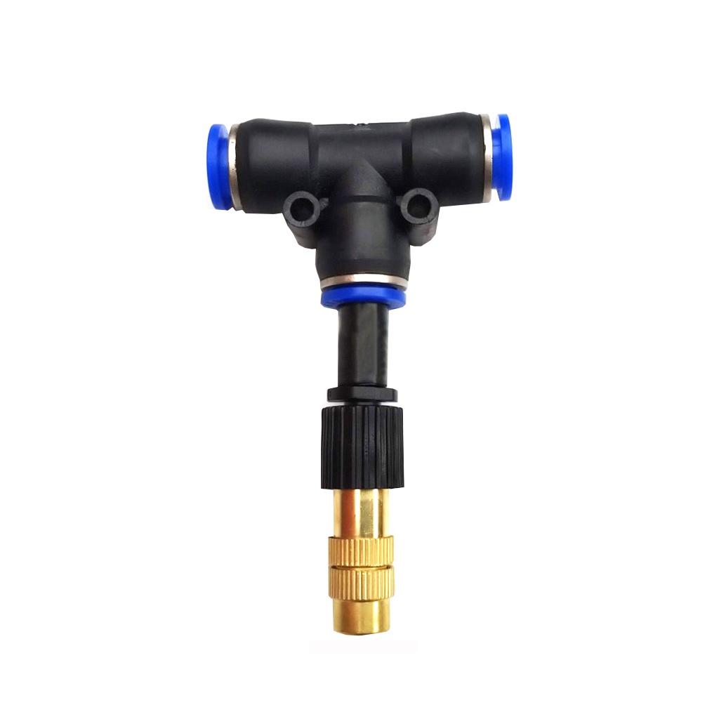BỘ ĐỒNG TÊ 8MM Trọn bộ KIP sương tưới cây, làm mát béc ĐỒNG...sử dụng ống LDPE 8MM và tê nối nhanh cao cấp tùy chọn béc