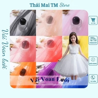 (SIÊU GIẢM GIÁ) Vải Voan lưới Dùng làm trang tríbackgroudThaiMaiTM