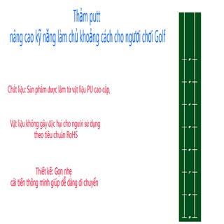 Thảm putt cải thiện kỹ năng khoảng cách cho người tập GOLF