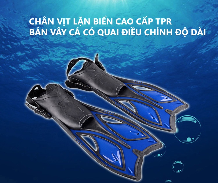 Mô tả Chân Vịt Bơi Lặn Biển Bảo Hành 12 Tháng Chân Vịt Lặn Người Lớn Chất Liệu TPR Có Thể Điều Chỉnh Dây Cleacco CV Boro Sport - 1