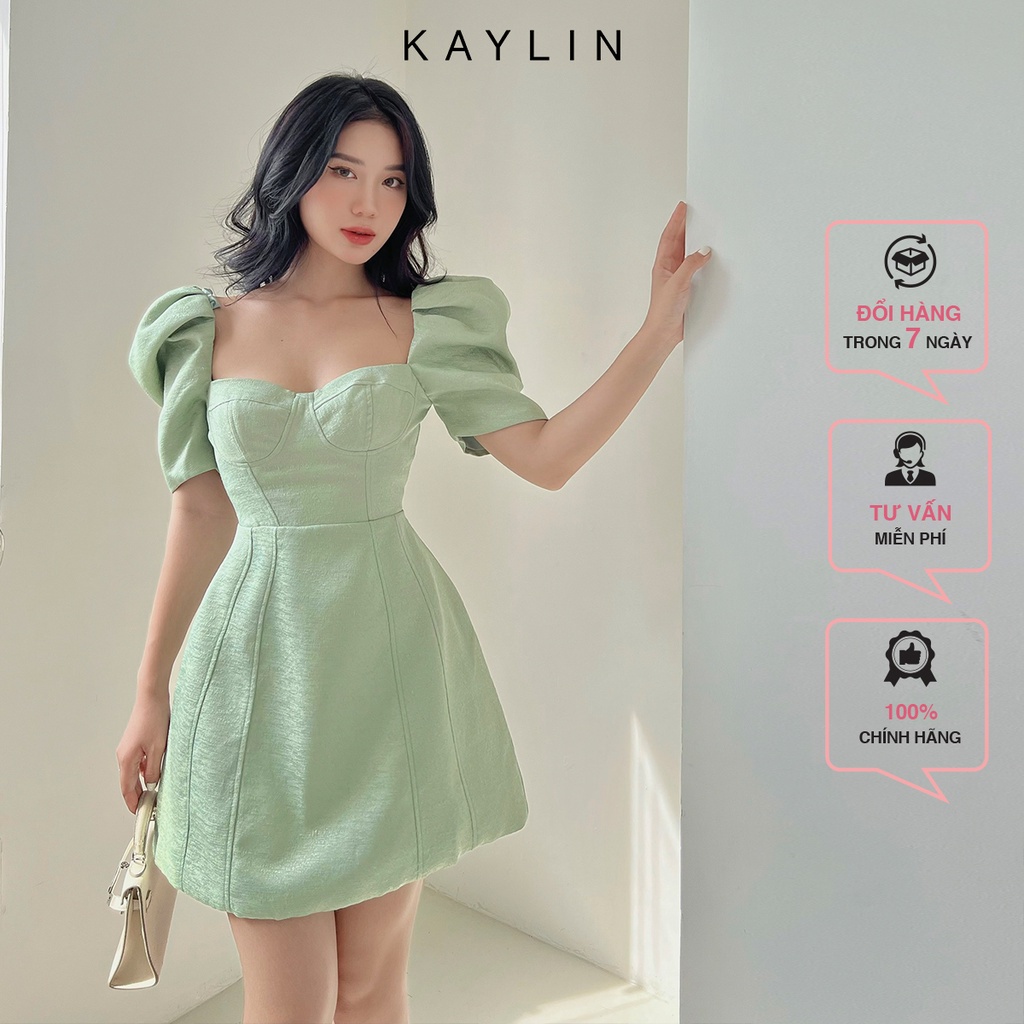 Đầm xòe tay bồng N1748 – KAYLIN