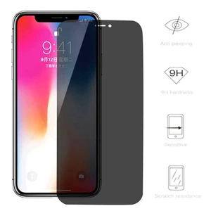 9D Full Cover Bảo Vệ Màn Hình Riêng Tư Cho iPhone X XR XS 11 Pro Max Kính Cường Lực Chống Gián Điệp Cho iPhone 7 8 6 6S Plus SE 2020