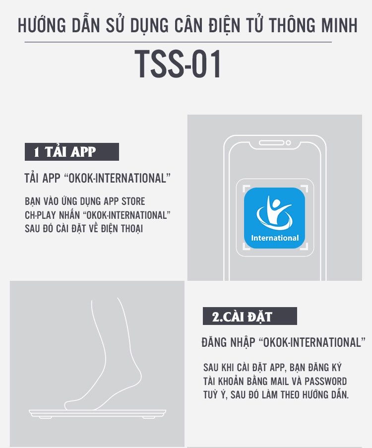 Mô tả Cân sức khỏe điện tử thông minh DIY TSS-01 - 6