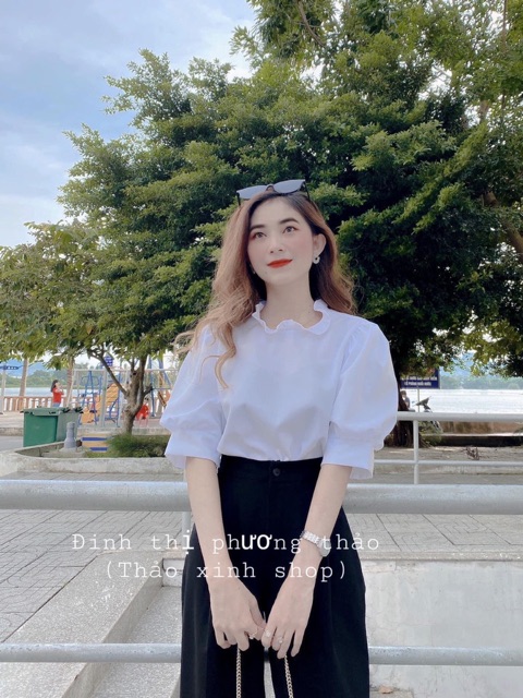 Set Áo Sơ mi ngắn tay mix quần xuông