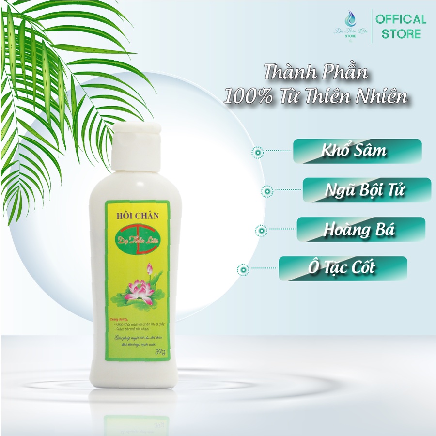 Ảnh Bột khử mùi hôi chân DẠ THẢO LIÊN 39g giúp loại bỏ vi khuẩn, loại bỏ mùi hôi tuyệt đối 4