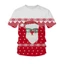 Áo Thun Giáng Sinh Tay Ngắn Unisex Hoạt Hình Áo Rời Thời Trang Xmas Ông Già Noel Tee Áo Sơ Mi Plus Kích Thước