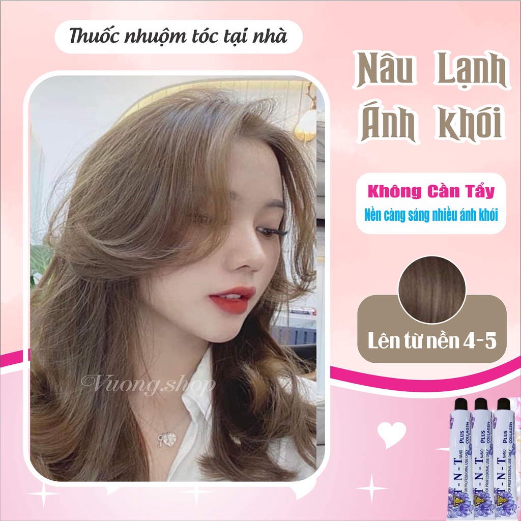 Màu nhuộm tóc nâu lạnh ánh khói là lựa chọn hoàn hảo cho những ai yêu thích style thời trang. Màu sắc mạnh mẽ, nổi bật nhưng không kém phần tinh tế và đậm chất cao cấp. Hãy xem hình ảnh để tận hưởng vẻ đẹp của màu nhuộm tóc này nhé!