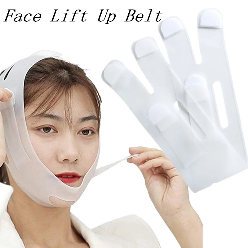 [Hàng mới về] Đai nâng cơ mặt thon gọn v line không đau bằng silicon cho nam và nữ