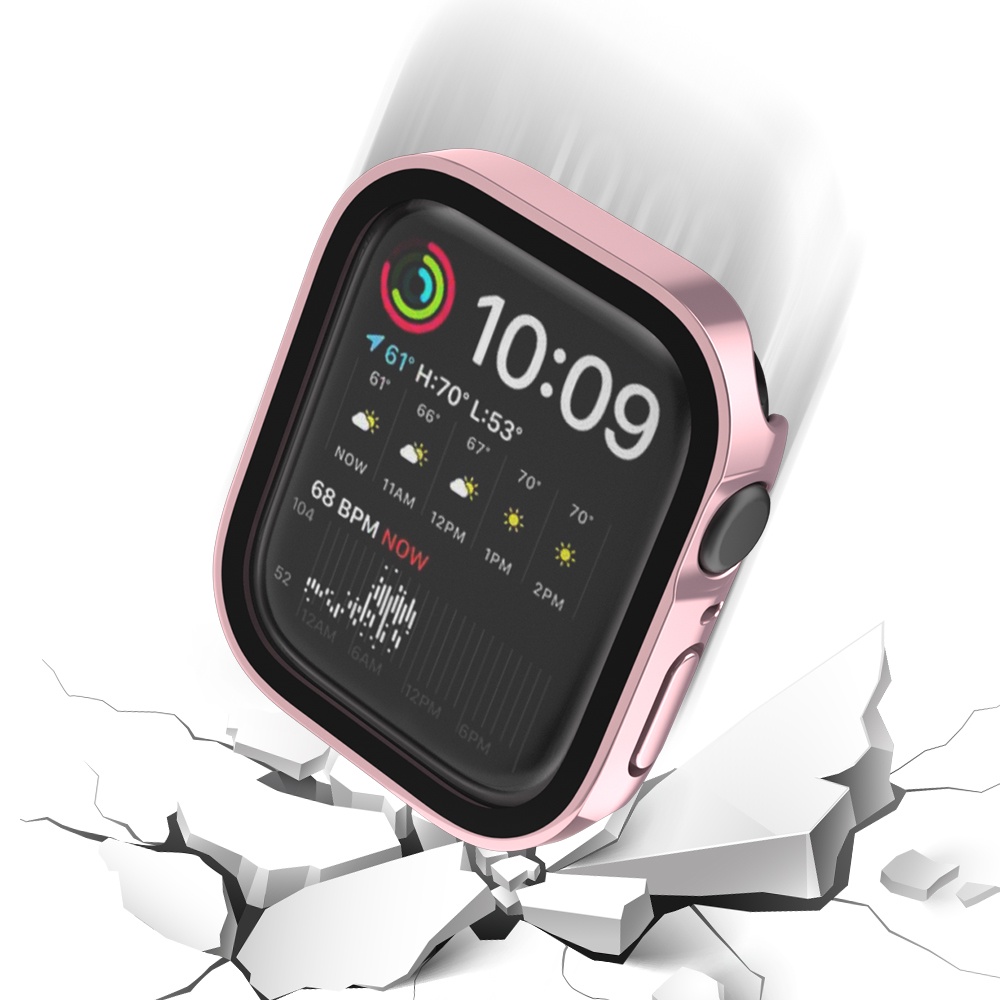 Ốp lưng cứng bảo vệ màn hình mờ chống thấm nước cho Apple watch 46MM 10 9 8 7 6 5 SE 4 Vỏ kính cường lực cho iwatch 45mm 41mm 44mm 40mm 42MM