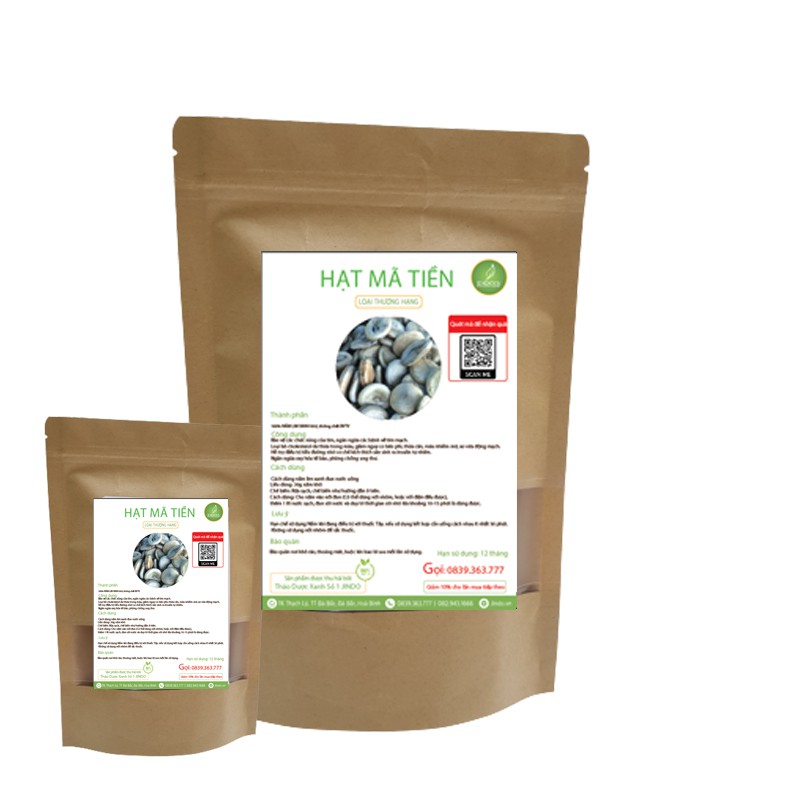 Hạt mã tiền khô thượng hạng JINDO 1kg