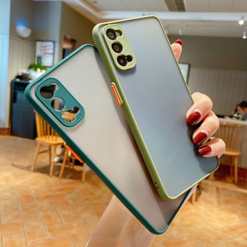 ốp điện thoại Chống Sốc Nhám Trong Suốt Cho Oppo Reno 4 Pro 4g 5f 2z 2f Realme C11 C15 C1
