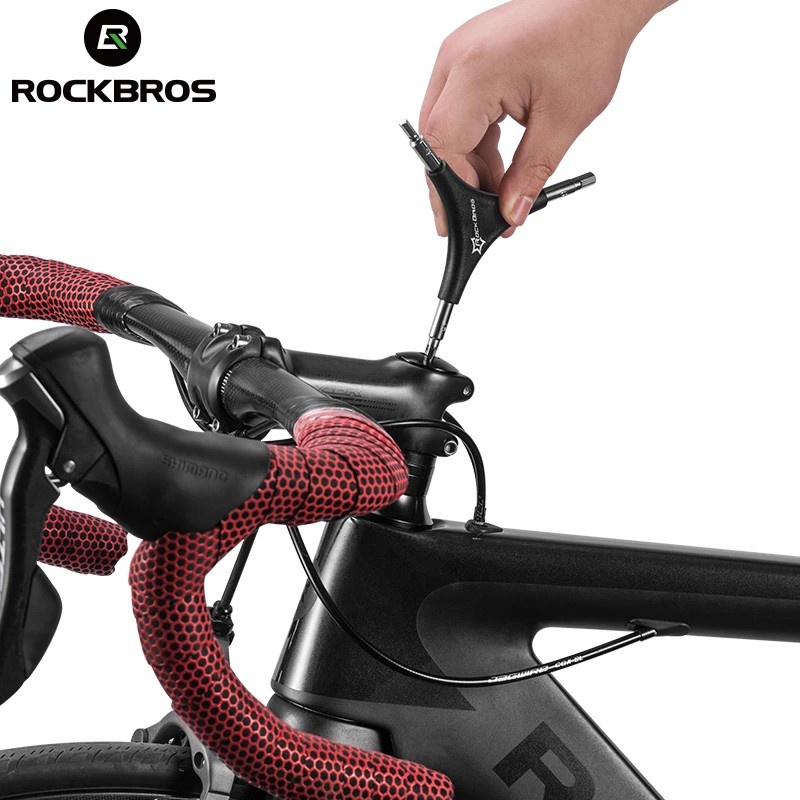 ROCKBROS Xe Đạp Nói Cờ Lê Đa Năng Tam Giác Cờ Lê 3 Trong 1 Xe Đạp Tay Di Động Bộ Dụng Cụ Sửa Chữa