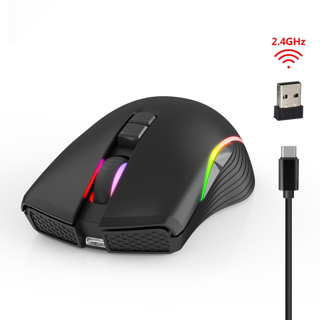 Mô tả Chuột không dây ZTU Smart GM20 wireless tự sạc pin, chuột gaming chơi game siêu bền DPI4800 - 4