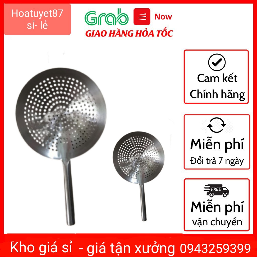 Vợt inox lỗ / chao xương inox cỡ 24cm/26cm/28cm/30cm | Shopee Việt Nam