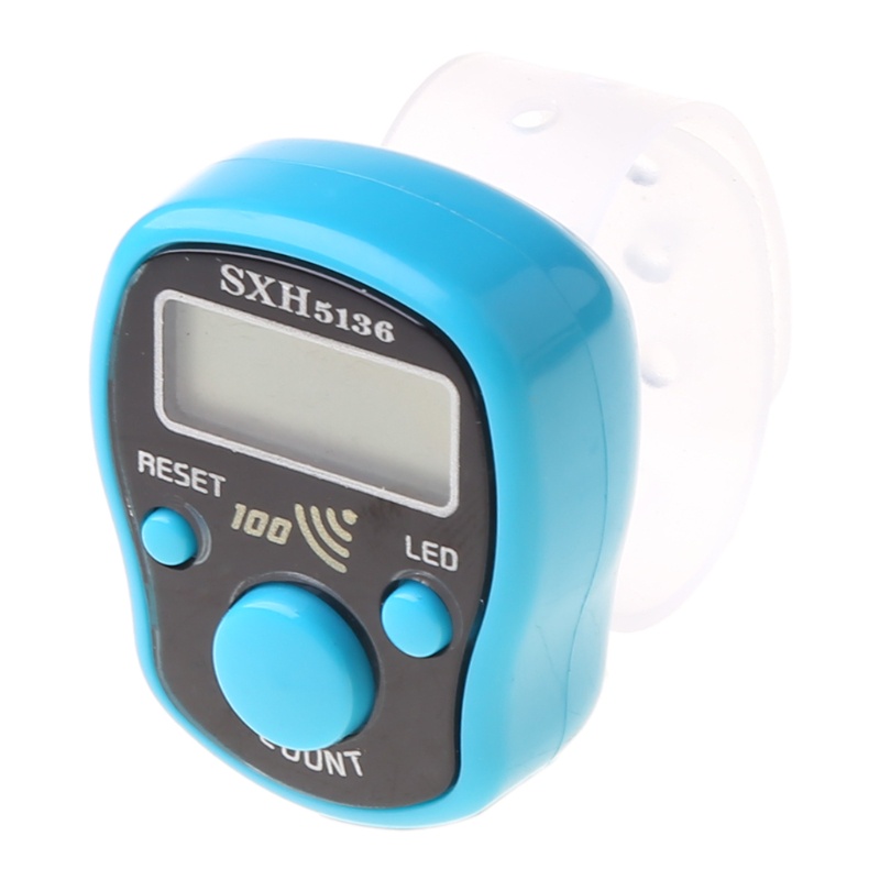 Pcf * Tay Tally Counter Màn hình kỹ thuật số LCD Mini Máy đếm ngón tay điện tử Hướng dẫn sử dụng cơ học Clicker Tasbhee Tasbih