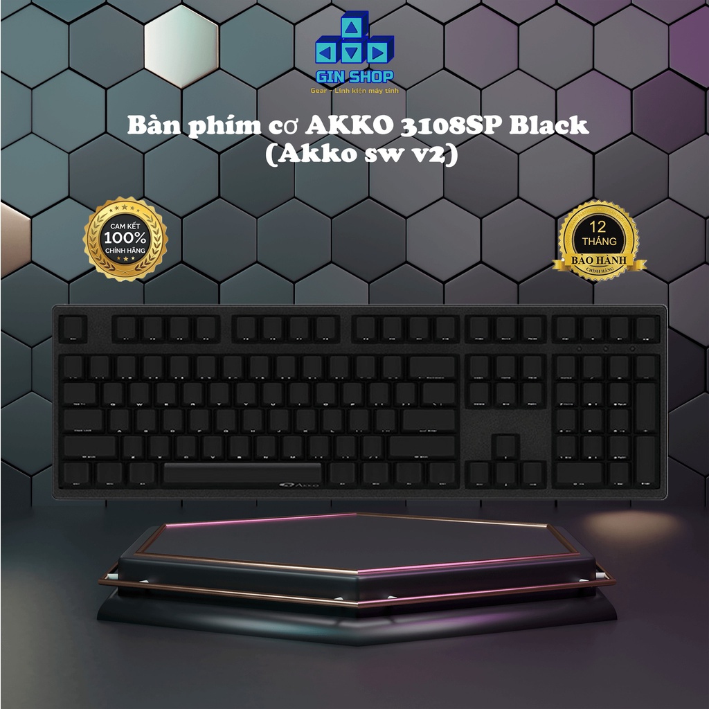 Bàn phím cơ AKKO 3108SP Black (Akko sw v2) | Shopee Việt Nam