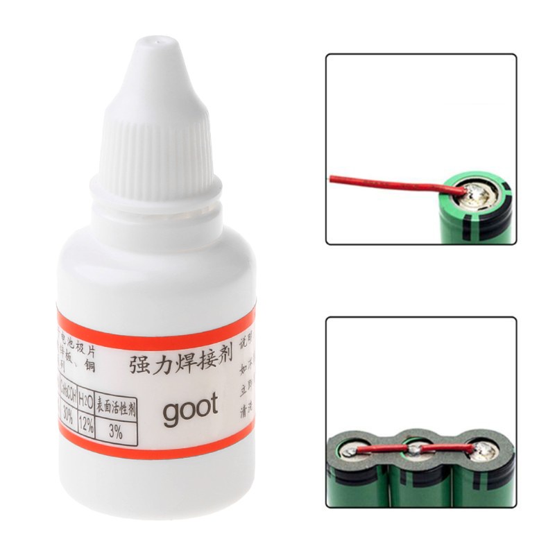 Keo hàn rosin dạng lỏng hiệu quả cao không cần chùi dành cho tấm thép không gỉ dành cho pin 18650
