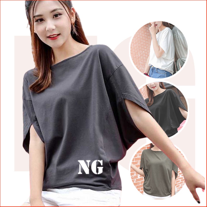 Áo Thun Tay Cánh Dơi Dáng Rộng Phong Cách Hàn Quốc Cho Nữ | Shopee Việt Nam