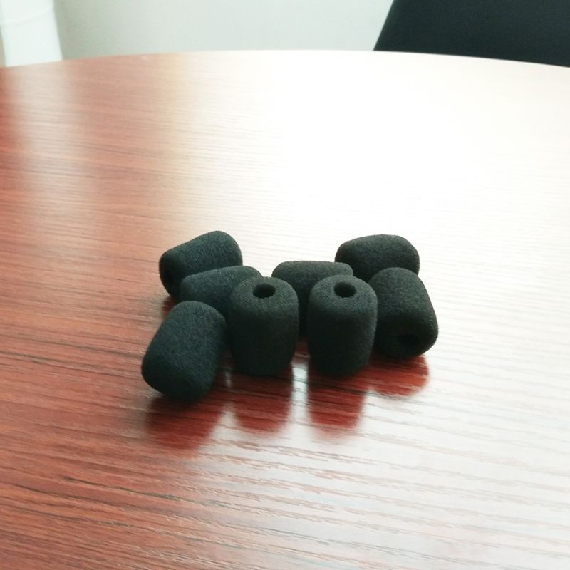 Set 5 mút xốp bọc đầu micro chắn gió màu đen