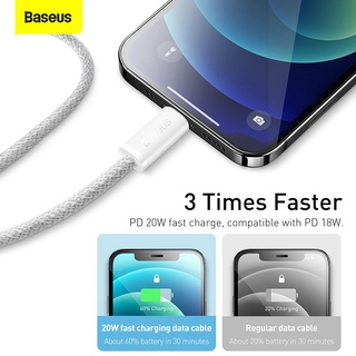 Dây Cáp Baseus PD 20W Nối Đầu USB-C Sang Đầu L Sạc Nhanh Hỗ Trợ Truyền Dữ Liệu 480Mbps