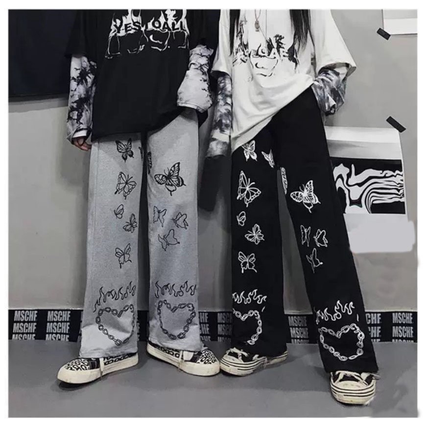 🌸 MẪU MỚI 🌸 Quần Jogger Nỉ Nữ - Ống Rộng VIỀN CHỮ Cạp Chun Lưng Cao Unisex Ulzzang Vải Nỉ Bông ĐIỆP SSL