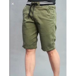 quần short lưng thun nam vải kaki mềm mịn