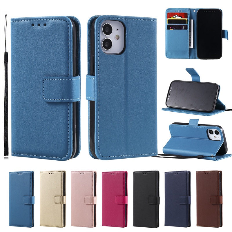Dành Cho iphone 12 Mini Pro Max Ốp Lưng Cho iphone X Xs XR Max Da PU Lật Ví Di Động Vỏ Điện Thoại Có Thẻ Bỏ Túi