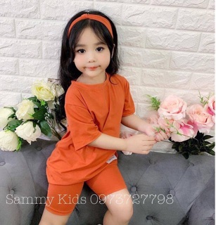 Set pé áo thun + quần + turban
