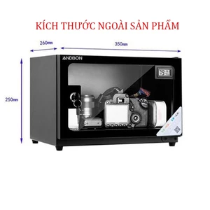 Tủ chống ẩm máy ảnh 20 Lít nhập khẩu ANDBON Nhập Khẩu, tủ hút ẩm mini có khoá bảo quản máy ảnh 1 ngăn tiết kiệm điện