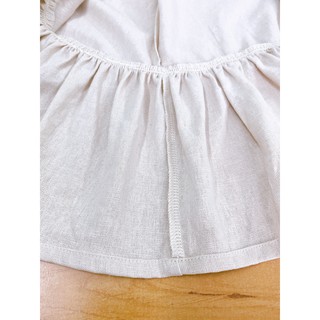 JUNE LINEN S03-Set LINEN - Áo sát nách bèo lai + short. Hình và video shop tự chụp/quay