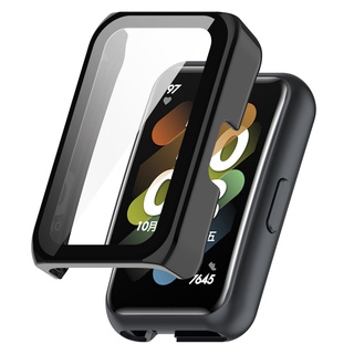 Ốp Điện Thoại Kính Cường Lực PC Cứng Bảo Vệ Màn Hình Cho Huawei Band 7 6 pro NFC Honor Band 6