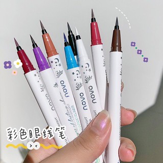 Bút Kẻ Mắt Dạng Lỏng NOVO Màu Trắng/Đen/Nâu Chống Nước Lâu Trôi NO.5375