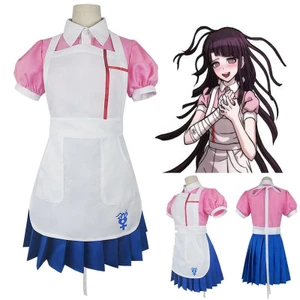 Dangan Ronpa 2 Danganronpa Mikan Tsumiki Đầm Cosplay Trang Phục Đồng Phục Váy Anime